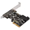 Image de SilverStone SST-ECU04-E - SuperSpeed 1x USB 3.1 Carte PCI-E Express interne Gen 2.0 2x, 10 Gbps, support profile bas, puces ReDriver ASIC