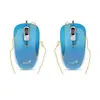 Image de DX-110 - Souris - droitiers et gauchers - optique - 3 boutons - filaire - USB - bleu