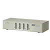 Image de ATEN CS74U - Commutateur écran-clavier-souris/audio - 4 x KVM / audio - 1 utilisateur local - de bureau - Tension CC