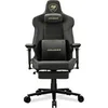 Image de Fauteuil gaming - Gaming - ARMOREVOM - Noir/doré - Repose-Pieds Rétractable - Accoudoirs 5D - Jusqu'à 155° - Cuir PVC