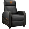 Image de Fauteuil gaming - Gaming - RANGERELITE - Noir/orange - Dossier 180° - Accoudoirs 4D - PVC, velours et tissu imitation cuir