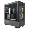 Image de Boîtier PC SKY TWO noir tour moyenne avec 4 ventilateurs ARGB
