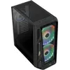 Image de AirHawk Duo - Tour - ATX étendu - panneau latéral fenêtré (verre trempé) - pas d'alimentation (ATX) - noir - USB/Audio