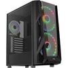 Image de NightHawk Duo - Tour - ATX étendu - panneau latéral fenêtré (verre trempé) - pas d'alimentation (ATX) - noir - USB/Audio