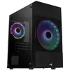 Image de Boitier Cube Micro ATX Atomic Lite RGB avec panneau vitré (Noir)