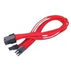 Image de PP07 - Rallonge de câble d'alimentation - Alimentation PCIe de 8 broches (6+2) (F) pour Alimentation PCIe de 8 broches (M) - 25 cm - rouge
