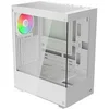 Image de Boîtier PC Pivot V2 ATX ARGB blanc verre trempé