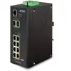Image de PLANET IGS-10020HPT - Commutateur - C2+ - Géré - 8 x 10/100/1000 (PoE+) + 2 x Gigabit SFP - Montage sur rail DIN, fixation murale - PoE+ (270 W) -