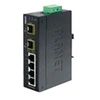 Image de PLANET IGS-620TF - Commutateur - non géré - 4 x 10/100/1000 + 2 x Gigabit SFP - Montage sur rail DIN - Tension CC