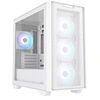 Image de A21 Plus - microATX - panneau latéral fenêtré (verre trempé) - pas d'alimentation - blanc - USB/Audio