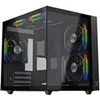 Image de Boîtier PC Aqua M Lite EN44410 Mini Cube Noir 5x120mm ARGB Micro-ATX Verre Trempé