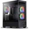 Image de Boitier PC sans alimentation - P500D - ACCM-PN06033.11 - Moyen tour - Format ATX - Noir