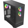 Image de Boîtier PC sans alimentation - - View 290 TG ARGB - Moyen tour - Format ATX - 3x120mm A-RGB inclus - Noir