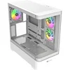 Image de Boîtier PC sans alimentation - - View 290 TG ARGB Snow - Moyen tour - Format ATX - 3x120mm A-RGB inclus - Blanc