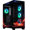 Image de Boîtier PC sans alimentation - - CETO Premium Volcano - Moyen tour - Format ATX - 4x120mm A-RGB - Noir
