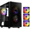 Image de Boitier Pc Sans Alimentation - Nova Mesh Se M-Atx Argb (Noir) - Mini Tour - Format Micro-Atx