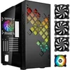 Image de Boitier PC sans alimentation - Tracery ARGB (Noir) - Moyen tour - Format E-ATX