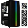 Image de Boitier PC sans alimentation - Saber Mesh (Noir) - Moyen tour - Format ATX