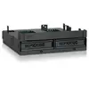Image de ExpressCage MB732SPO-B Backplane Cage pour 2 x 2.5 HDD/SSD SATA/SAS & plateau Ultra Slim /Slim ODD pour baie de 5.25
