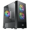 Image de OREO - MT - micro ATX - panneau latéral fenêtré (verre trempé) - pas d'alimentation (ATX / PS/2) - noir - USB/Audio