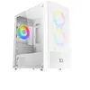 Image de Oreo Arctic - MT - micro ATX - panneau latéral fenêtré (verre trempé) - pas d'alimentation (ATX / PS/2) - blanc - USB/Audio