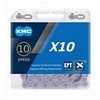 Image de Chaîne de vélo X10 EPT 114, 10 vitesses, 5,88 mm, argent