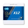 Image de Chaîne KMC X-12 12V 126 maillons argent noir