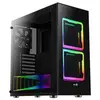 Image de Tor - Tour - ATX - panneau latéral fenêtré (verre trempé) - pas d'alimentation (ATX) - noir - USB/Audio