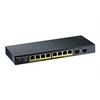 Image de GS1900-10HP - Commutateur - intelligent - 8 x 10/100/1000 (PoE+) + 2 x Gigabit SFP - de bureau, fixation murale - PoE+ (77 W)