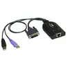 Image de ATEN KA7166 - Câble clavier / vidéo / souris (KVM) - RJ-45 (F) pour USB, DVI-D (M)