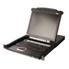 Image de 8-port commutateur kvm console lcd 17 noir aten cl5708m-ata-ee