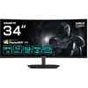 Image de GIGABYTE G34WQC2 Moniteur Gaming Incurvé 34  WQHD - 3440 x 1440, 1500R, 200Hz, 1ms, 450 CD/m², AMD FreeSync Premium, DisplayHDR 400, HDMI 2.0, Displayport 1.4 en occasion ou reconditionné