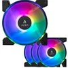 Image de Lot de 4 Ventilateurs boitier Hurricane II RGB - 12cm (Noir)