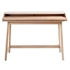 Image de Bureau Design avec Plateau Coulissant "St James" 116cm Chêne