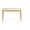 Image de Bureau 2 Tiroirs "Feldbach" 126cm Chêne & Blanc