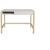 Image de Bureau 1 tiroir 112x60x76 cm gris et chêne