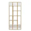Image de Etagère 5 niveaux 90x35x210 cm chêne et blanc