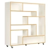 Image de Etagère Bibliothèque Design "Southbury" 143cm Chêne & Blanc