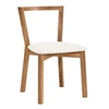 Image de Lot de 2 chaise paris prix interieur non pliable en bois H. 75 cm blanc