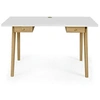 Image de Bureau Design 2 Tiroirs "Nice" 140cm Chêne & Blanc