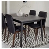 Image de Table a manger extensible sans tiroir 4 personnes rectangulaire en Bois L 180 cm