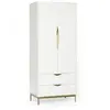 Image de Armoire 2 Portes Design "Kobe" 195cm Blanc