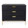 Image de Commode Design 3 Tiroirs "Pimlico" 91cm Charbon