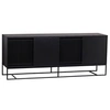 Image de Buffet 4 Portes Coulissantes "Ende" 188cm Noir