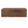 Image de Buffet 2 Portes & 2 Niveaux "Plof" 120cm Noyer