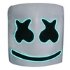 Image de Masque Marshmello Halloween Bal costumé Lumineux - Taille Unique - Vert