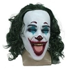 Image de Masque The Joker Sourire effrayant Halloween Fête - Taille Unique - Blanc&Vert #3