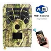 Image de Caméra de chasse vert 24mp suivi de la faune sans fil application de surveillance pièges photo avec vision nocturne infrarouge