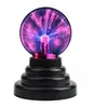 Image de Lampe boule magique noir plasma nouveauté sphère électrostatique usb veilleuse tactile cadeau décoration de la maison pour enfants