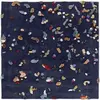 Image de Tapis en lin Emko Chaos Bleu 200x200x2,5 cm CHAOSMblue